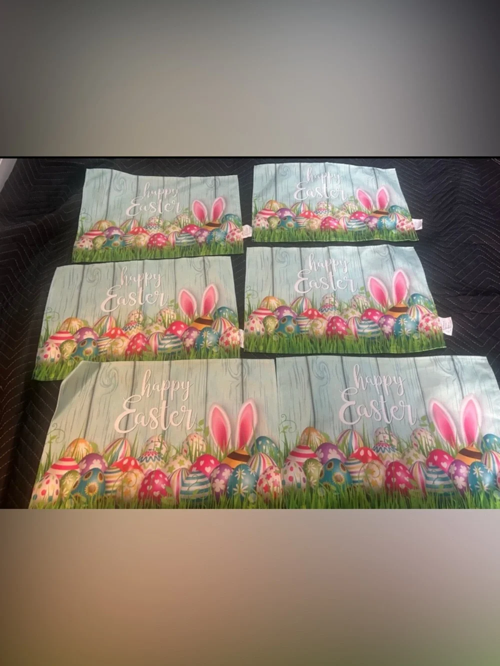 Happy Easter Decorative Placemat Set - Pastel Multi-Color